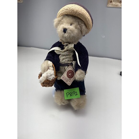 Boyds Bears Aunt Mabel Plush W/ Snowy Rabbit Basket Collectible Stuffed Toy 13” - Picture 7 of 9